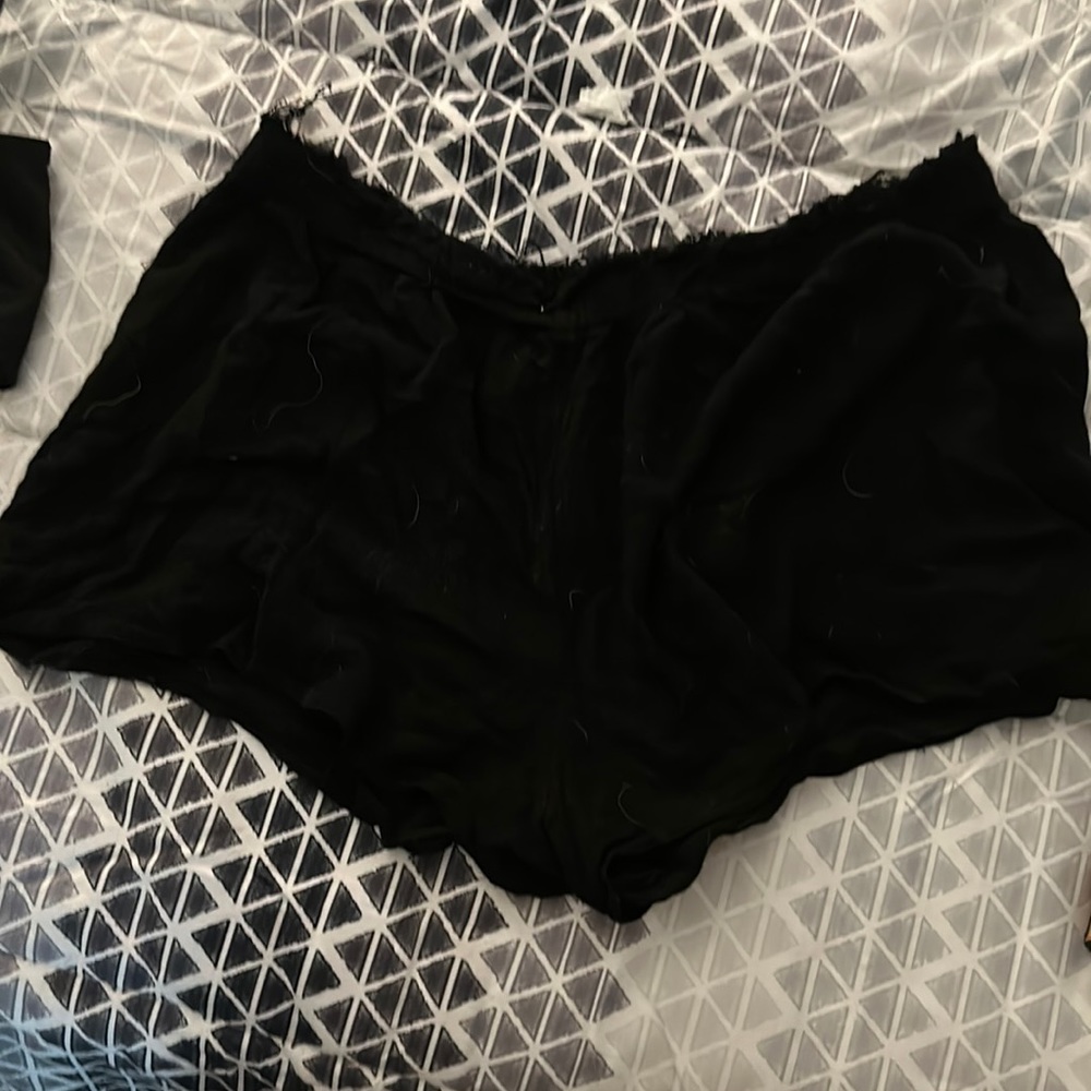 Boho black cotton shorts ❤️